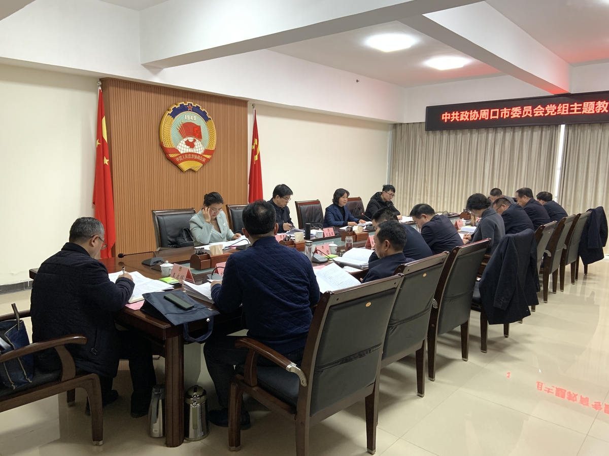市政协党组召开主题教育专题民主生活会