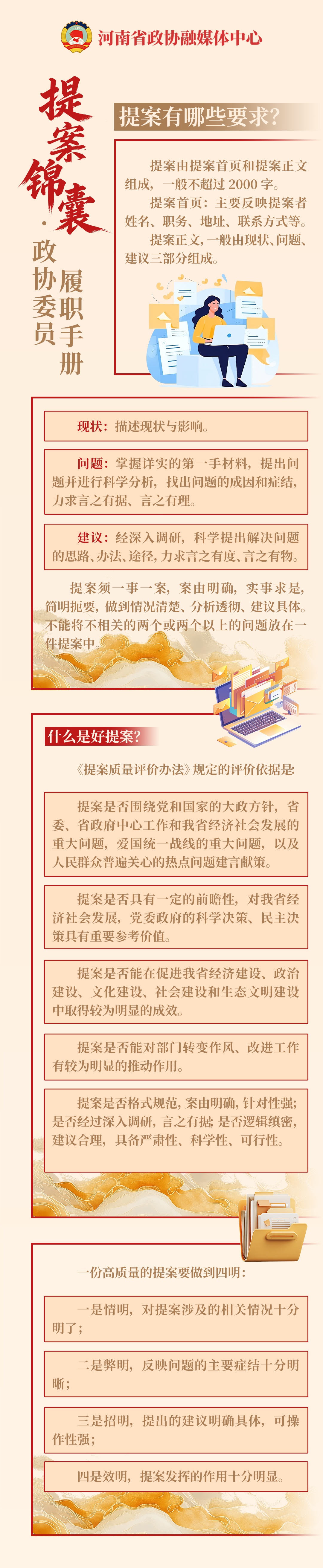 提案锦囊·政协委员履职手册丨提案有哪些要求？