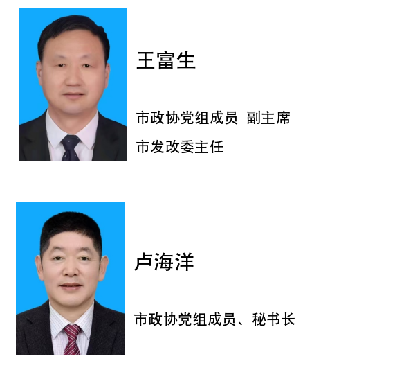 中国人民政治协商会议第五届周口市委员会领导班子成员