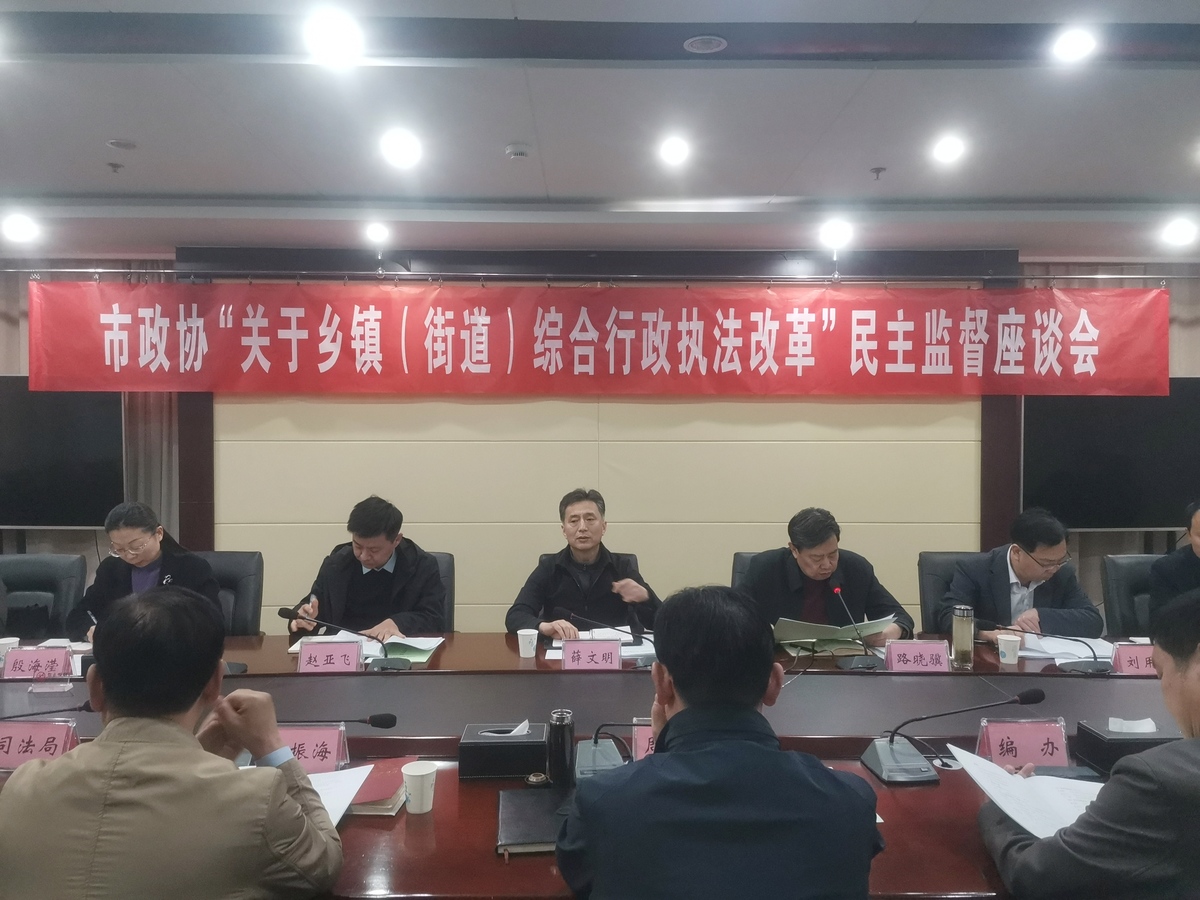 薛文明副主席带队开展民主监督工作