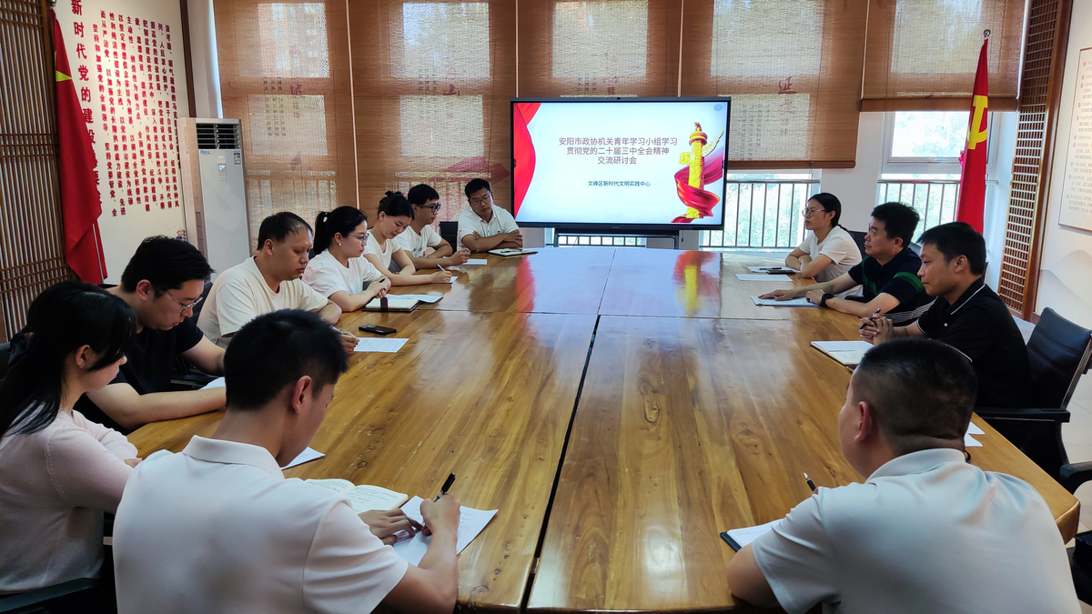 市政协机关青年学习小组召开学习贯彻 党的二十届三中全会精神交流研讨会