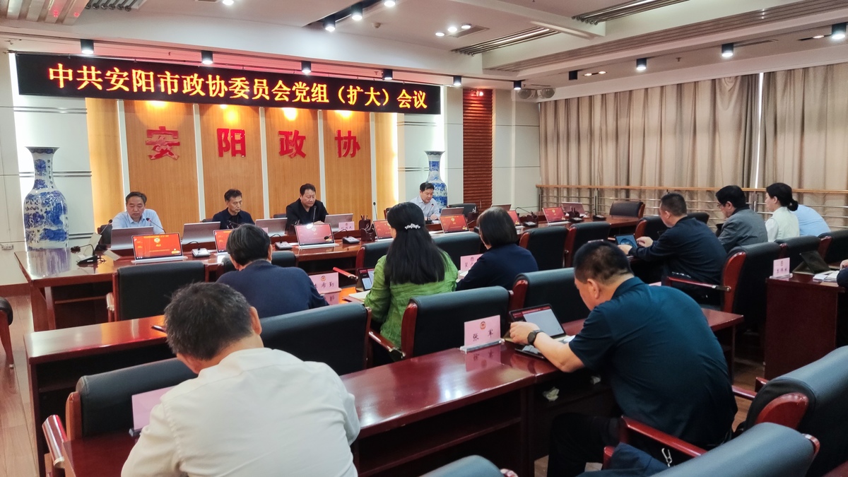 以思想强化行动、以行动展现担当 市政协党组（扩大）会议研究部署党纪学习 教育工作