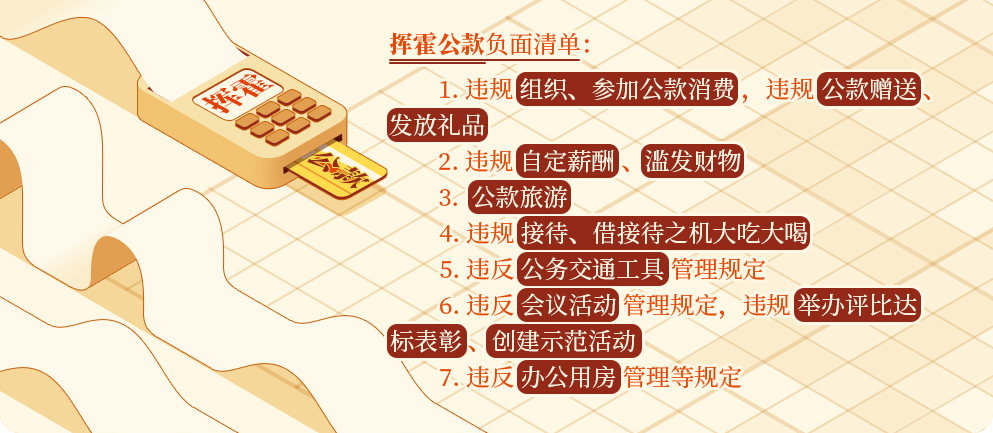 党纪学习教育㊸｜挥霍公款的情形和处分规定