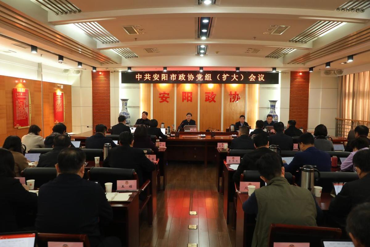市政协召开党组（扩大）会议